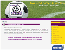 Tablet Screenshot of lakewood-soccer.com